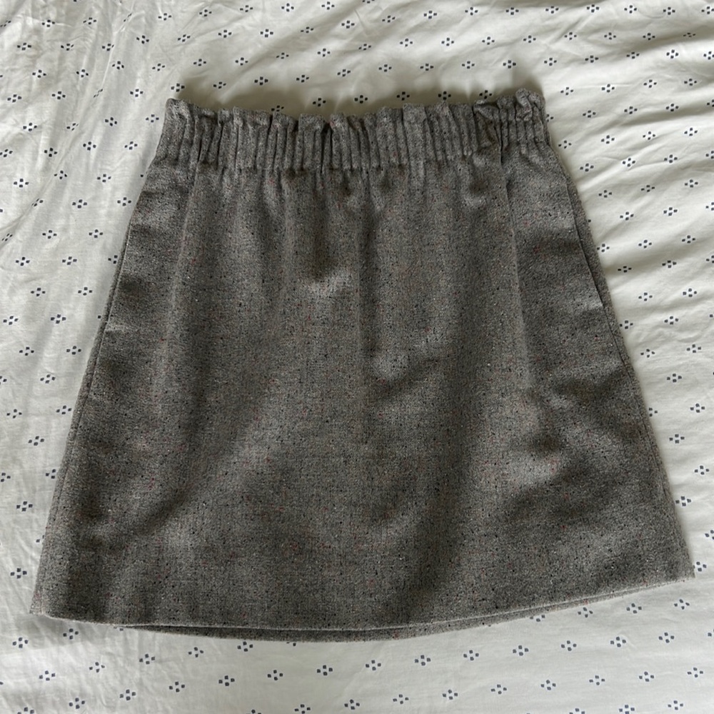 J Crew Factory - Grey paper bag style wool skirt - Size 4